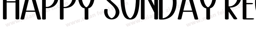 happy sunday Regular字体转换